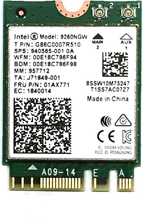 Produktbild Intel AC 9260 (M.2 A Key)