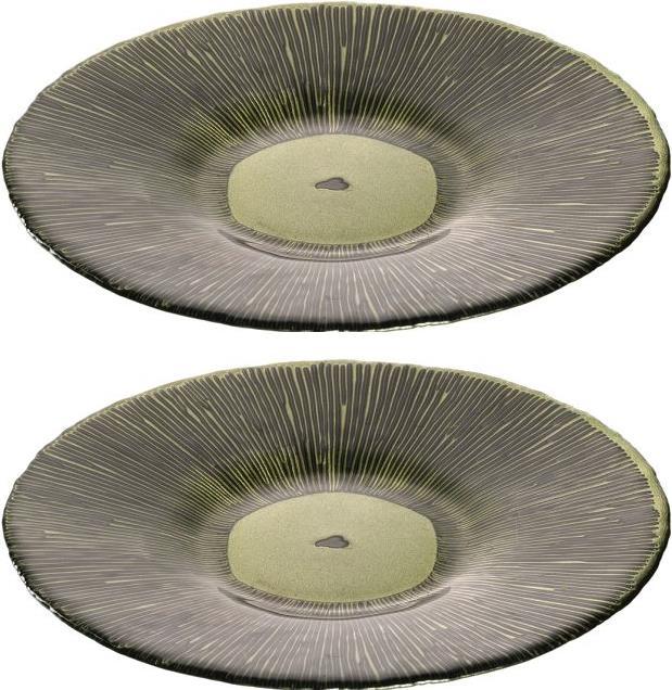 Actual product image Leonardo Plate Foresta Mushroom 26cm green (4 x, 26 cm)