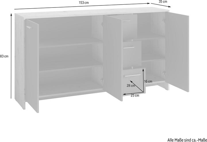 Actual product image Homexperts Benno (153 x 35 x 83 cm)