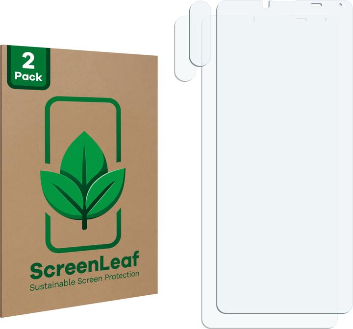 Actual product image ScreenLeaf Protective film sustainable screen protector screen protector film clear transparent (2 Piece, Sony Xperia 10 V)