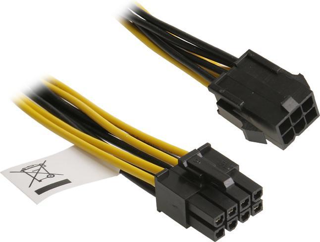 Produktbild Akasa 6-Pin PCIe zu 8-Pin ATX12V - Adapter-Kabel