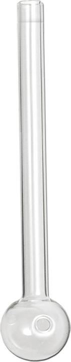 Black Leaf Glass oil pipe straight 110mm