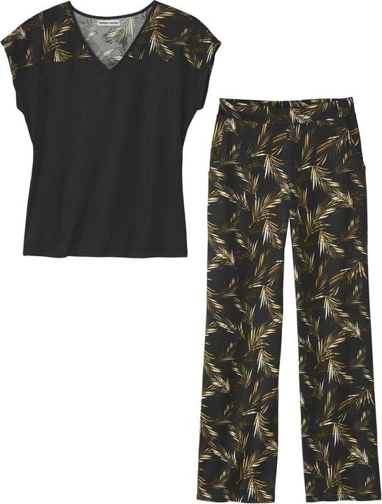 Immagine prodotto Atlas For Women Set top e slip donna/donna con stampa di palme (M)