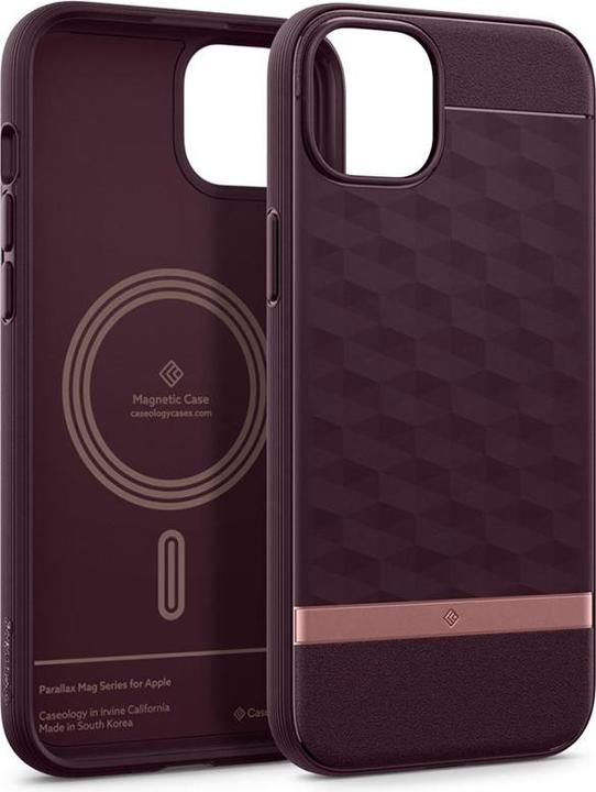 Produktbild Caseology Parallax MAG iPhone 15 6.1" Magsafe Burgundowy/Burgundy ACS06820 (Apple iPhone 15)