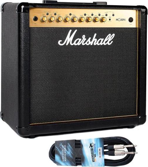 Actual product image Marshall MG50GFX guitar amplifier with cable (Guitar, 50 W)