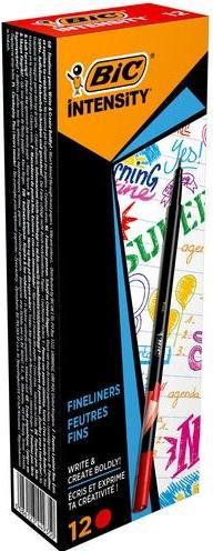 Produktbild Bic fineliner Intensity Filzstift Fein Rot 12 Stück(e) (Rot, 12 x)