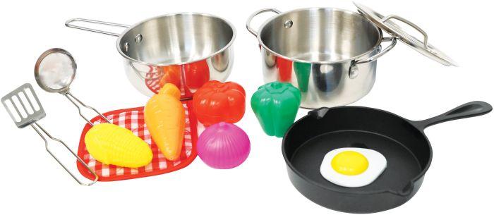 Spielmaus Edelstahl Topfset, 13-teilig