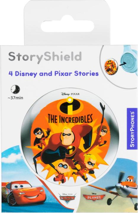 Actual product image StoryPhones StoryShield Disney Incredibles & More Pixar Stories (Italian, English, French, German, Spanish)