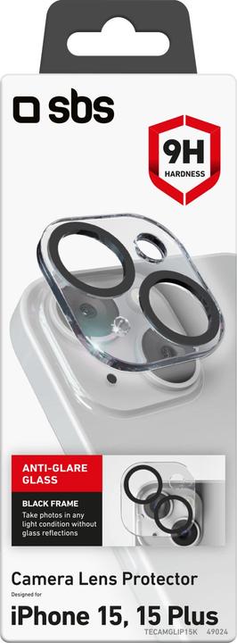 Produktbild SBS Glas SP Kameralinse iPhone 15/15 Plus (1 Stück, Apple iPhone 15 Plus, Apple iPhone 15)