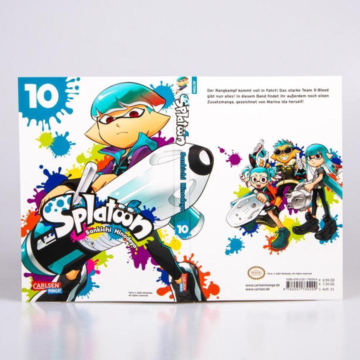 Actual product image Splatoon 10 (German, Sankichi Hinodeya, 2021)