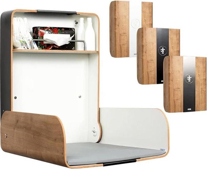 Produktbild Timkid Wickeltisch Holz/Edelstahl Maxi Eiche