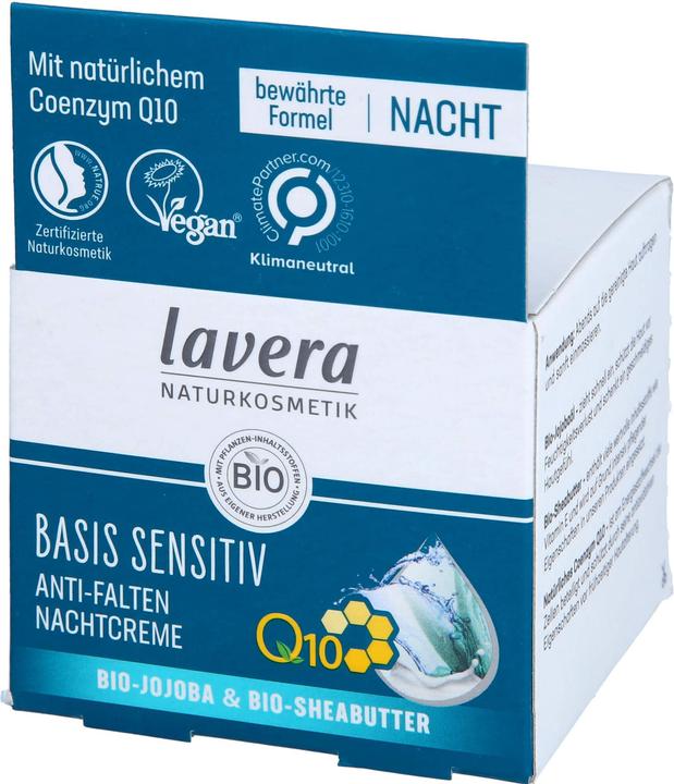 Produktbild Lavera Bas Sen Nac Cr Q10 (50 ml, Nachtcreme)