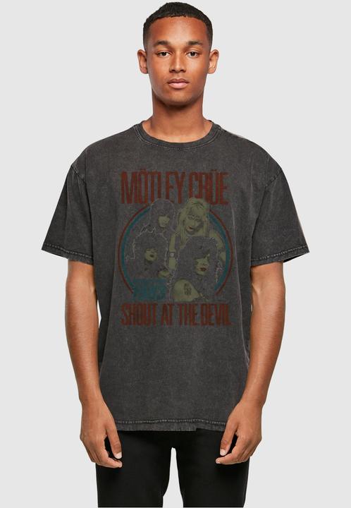 Produktbild Merchcode Motley Crue - SATD Tour 1983 Acid Washed Heavy Oversize Tee - 116755 (M)