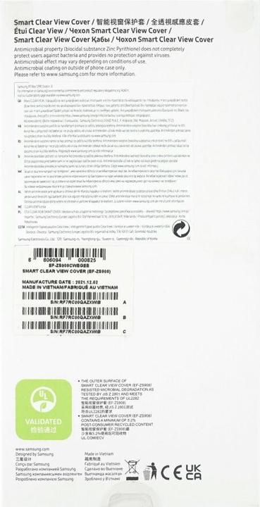 Image du produit Samsung Galaxy S22+ S906 Smart Clear View Cover (EE) (Samsung Galaxy S22+)