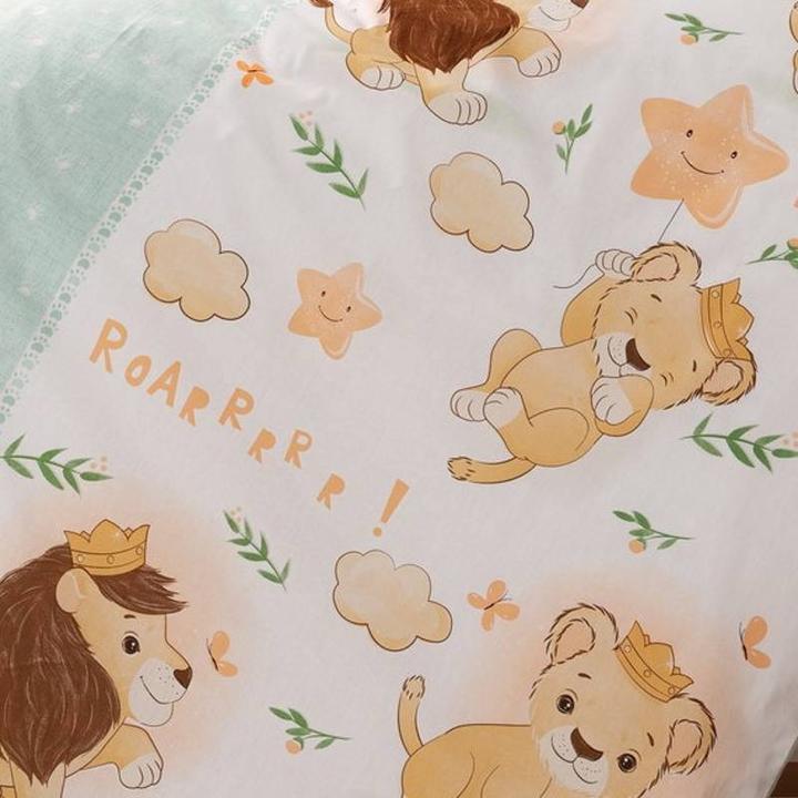 Immagine prodotto Cotton Box Biancheria da letto per bambini Leone (100 x 135 cm, 35 x 45 cm, 40 x 60 cm)