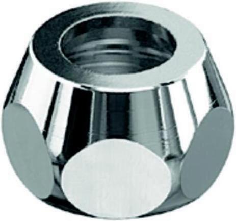 Actual product image Schell Compression fitting complete, chrome 3/8inch x 8mm 3/8inch x 8mm