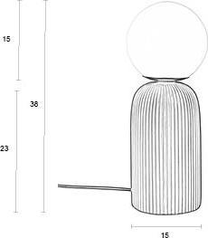 Actual product image Zuiver Table Lamp Dash S Royal Blue (E27)