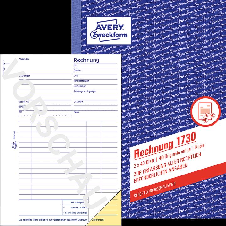 Immagine prodotto Avery Fattura A5 1730 (40 x)