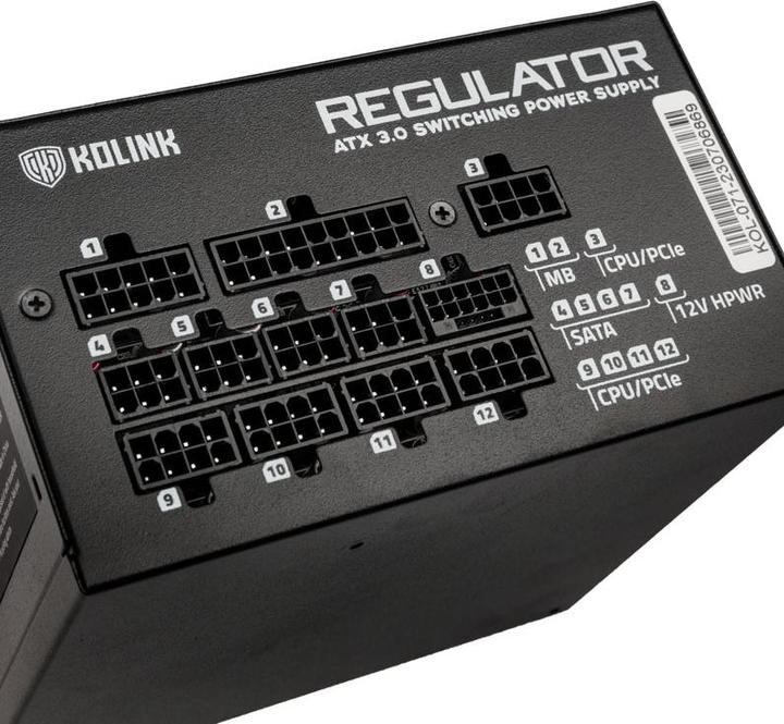 Produktbild Kolink Regulator 80 PLUS Gold Netzteil, ATX 3.0, PCIe 5.0, modular - 1000 Watt (1000 W)