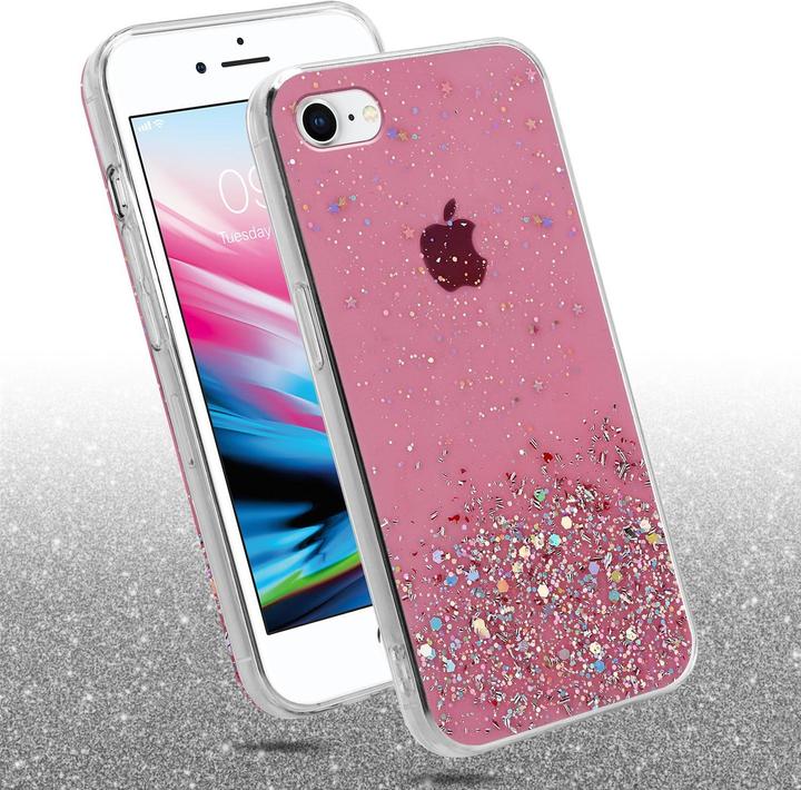 Actual product image Cadorabo TPU cover sparkling glitter (Apple iPhone 7, Apple iPhone SE (2nd Gen))