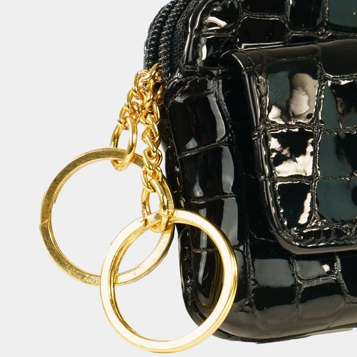 Actual product image Braun Büffel Verona leather key case 11 cm