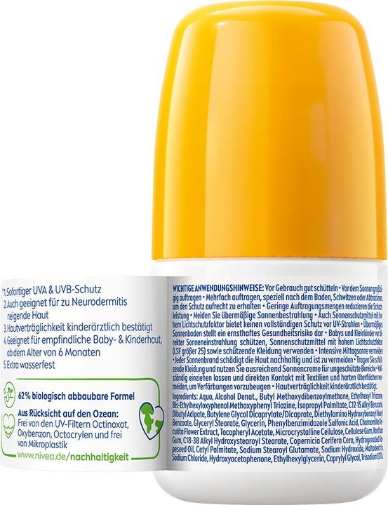 Produktbild NIVEA Kids Sensitive (Sonnenstick, SPF 50, 50 ml, 90 g)