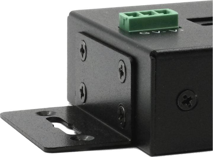 Produktbild Exsys 10 Port USB 3.0 HUB Metall-Gehäuse, inkl. Netzteil 12V/5A, USB 3.0 Kabel, Din-Ra (USB-B, 10 Ports)