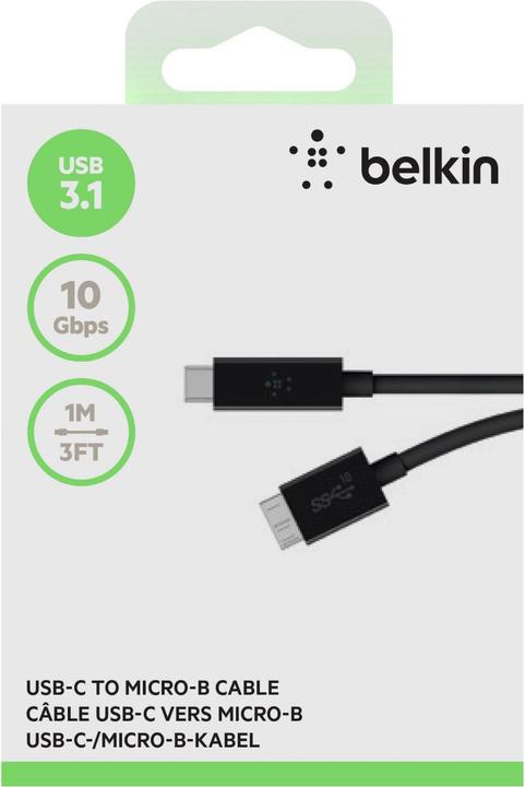 Produktbild Belkin USB 3.1 (1 m, USB 3.1, 60 W)