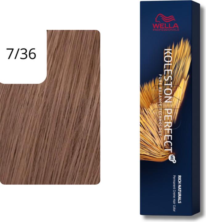 Image du produit Wella Koleston Perfect Rich Naturals 7/36 blond moyen doré-violet 60 ml (7, 36 Blond moyen Or Violet)