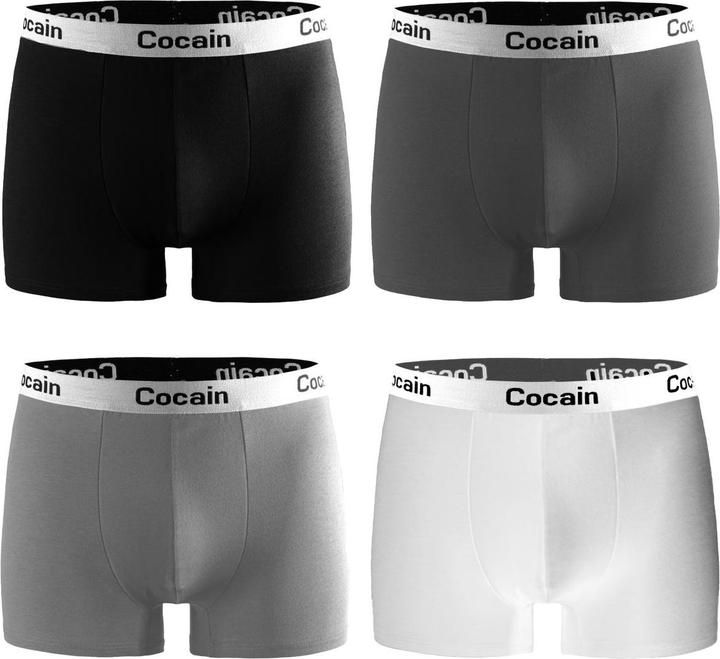 Produktbild Cocaine Socks Boxershorts Herren Gr. XL (Mixed) - 4 Unterhosen (XL, 4er Pack)