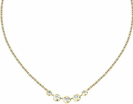 Morellato - Gold plated necklace with blue topaz Semipreziose SAXN01