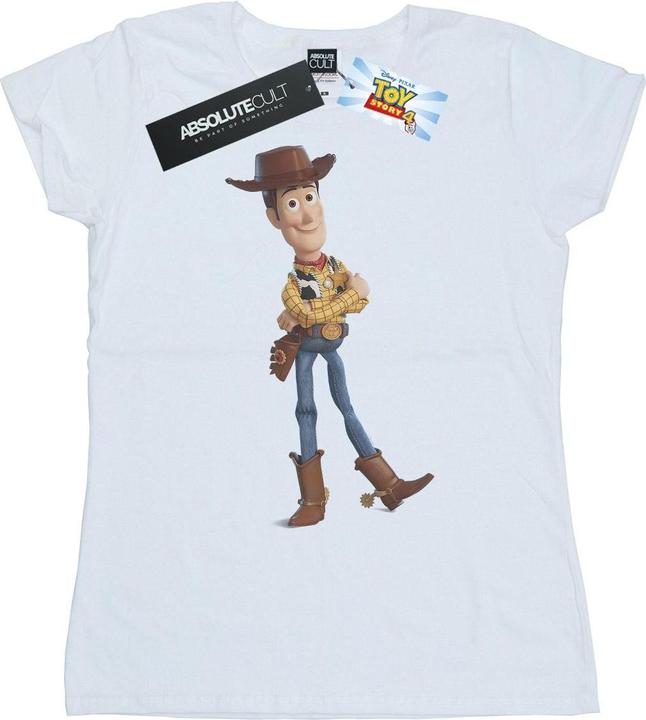 Actual product image Disney Womens/Ladies Toy Story 4 Sherrif Woody Cotton T-Shirt (XL)