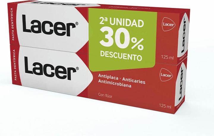 Lacer Zahnpasta Antiplaque Anticaries 2x125ml (250 ml)
