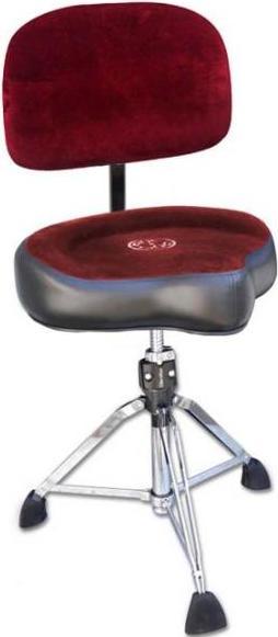 Produktbild Roc-n-Soc Drumhocker Sattel Rot mit Lehne (Drummersitz)