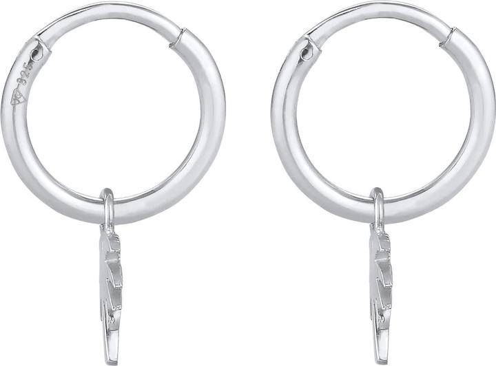 Image du produit Elli Boucles d'oreilles Créoles Palmier Tendance Filigrane 925 Argent (Argent sterling 925)