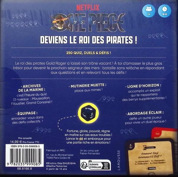 Valori nutrizionali e ingredienti NoName ONE PIECE - Quiz, sfide e duelli della serie Netflix (Francese)