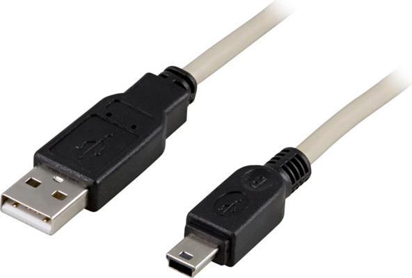 Immagine prodotto Deltaco Cavo USB 2.0 A/B-mini - 0,5 m - 0,5 m - USB A - Mini-USB B - Maschio/Maschio - 480 Mbit/s (0.50 m, USB 2.0)