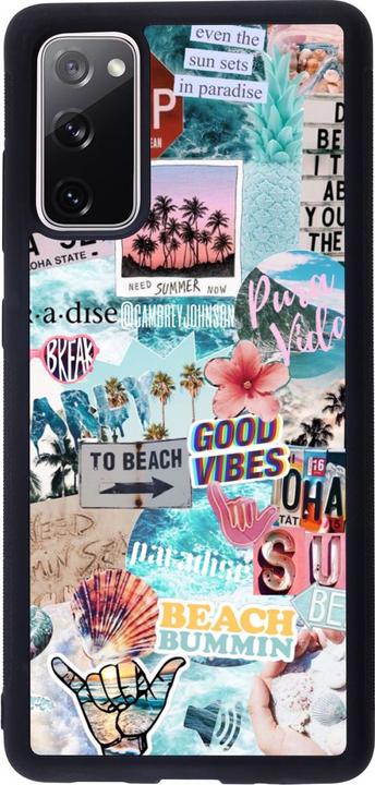 Actual product image PhoneLook Coque Galaxy S20 FE Silicone rigide noir Summer 20 collage (Samsung Galaxy S20 FE 5G)