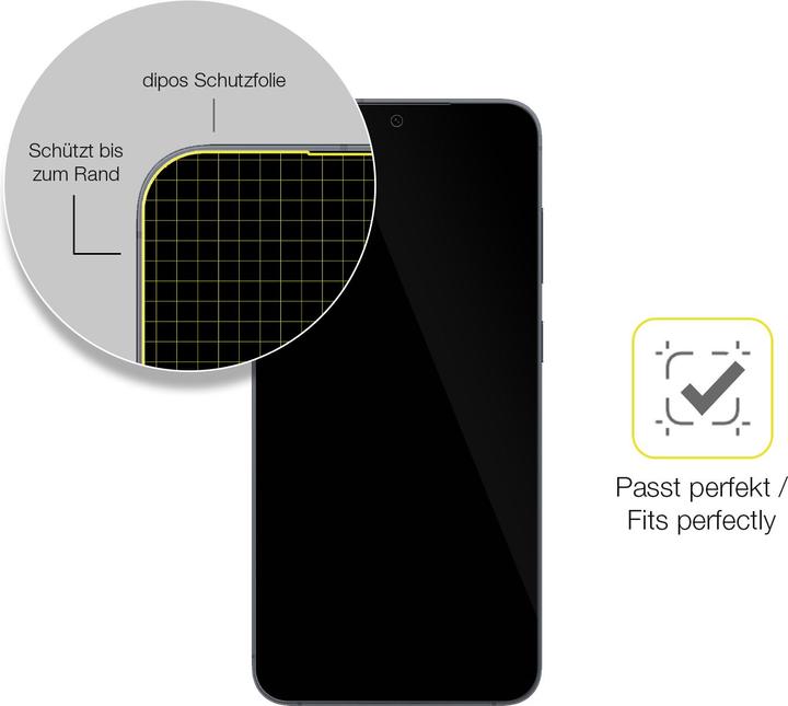 Immagine prodotto Dipos 3D Full-Cover Pellicola Protettiva (1 Pezzo/i, Samsung Galaxy S25+)