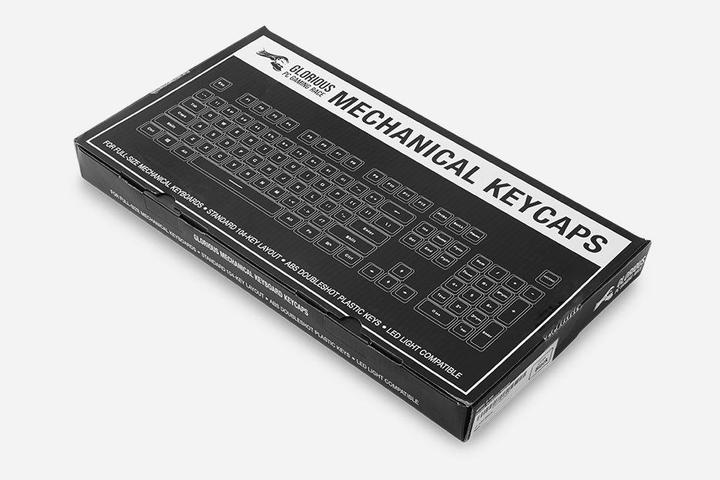 Actual product image Glorious PC Gaming Race ABS Keycaps - 105 pcs, black, ISO, NO layout