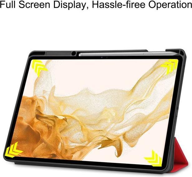 Produktbild MU Classic Dreifach faltbare Leder Hülle (Galaxy Tab S8+)