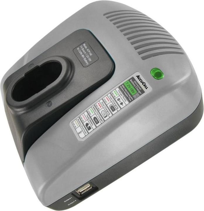 Immagine prodotto AccuCell Caricabatterie adatto alle batterie BLACK & DECKER A9251, A9252, A9262, A9267, A9274, A9275, A9276 (7.2 V)