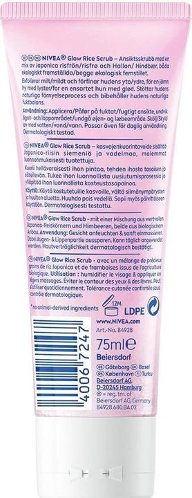 Actual product image NIVEA Rice Scrub Glow (Exfoliation, 75 ml)