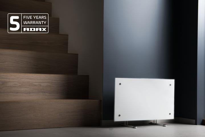 Image du produit Adax Surface de chauffe en verre Clea H 12 KWT, 1200W 230V avec WiFi, blanc (1200 W)