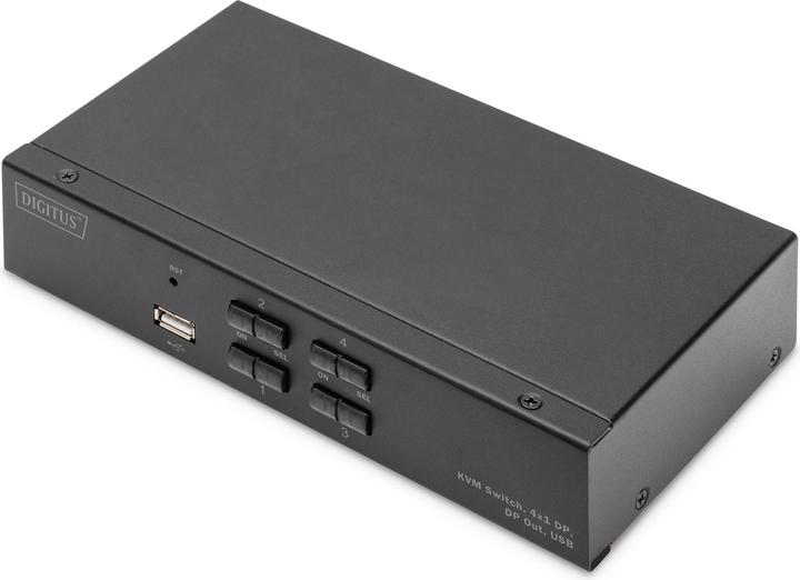 Produktbild Digitus KVM Switch, 4x1 DP, DP Out,USB