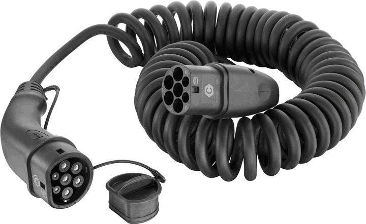 Immagine prodotto Harting Cavo di ricarica a spirale per auto elettriche 5m (Tipo 2, 22 kW, 32 A, 5 m)