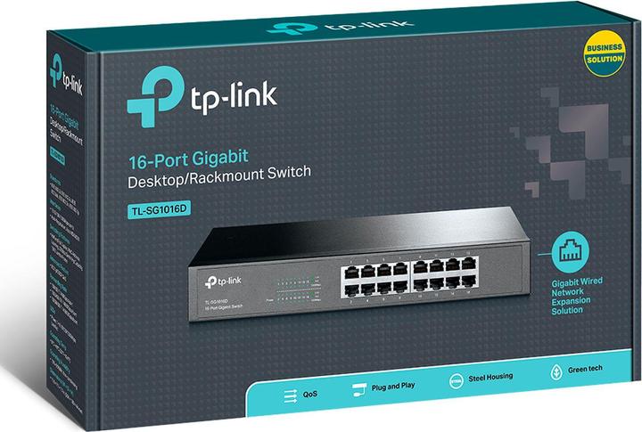 Actual product image TP-Link Tl-Sg1016d (16 Ports)