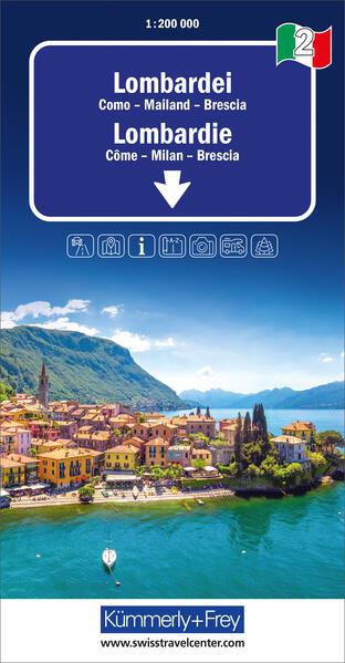 Immagine prodotto Lombardia, N. 02, Carta stradale regionale 1:200.000