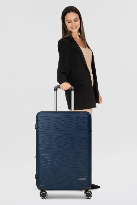 Actual product image Franky Dallas 3.0 4-wheel trolley M 65 cm with stretch fold (74 l, M (50 - 90l))