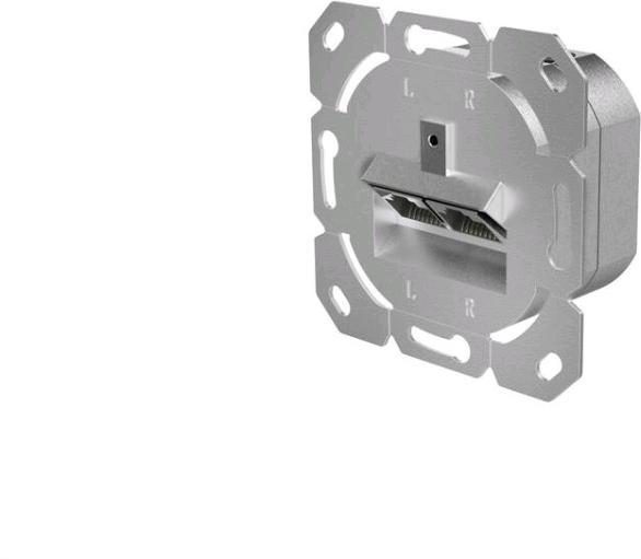 Produktbild Hama Netzwerkdose, CAT-6a, 10 Gbit/s, geschirmt, 2 Ports, Unterputz